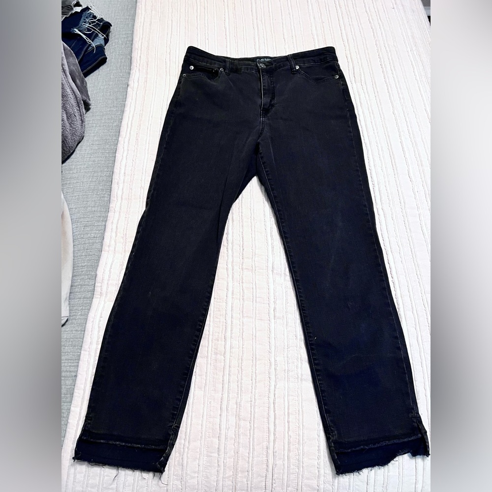 Lauren by Ralph Lauren high rise black denim jeans